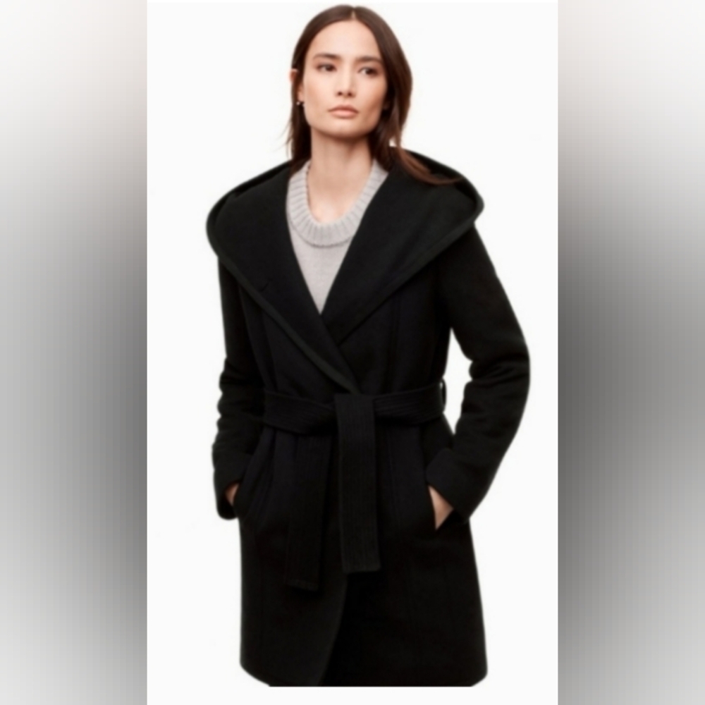 hooded wool coat - Picture 8 of 8
